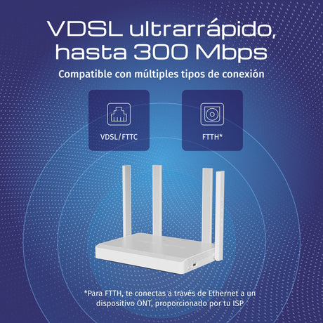 EAN 4897082921356 - Keenetic Hopper DSL (KN-3610) router inalámbrico Gigabit Ethernet Doble banda (2,4 GHz / 5 GHz) Gris, Bla imagen 2