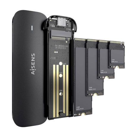 EAN 8436574709681 - AISENS ASM2-024B caja para disco duro externo Caja externa para unidad de estado sólido (SSD) Negro imagen 3
