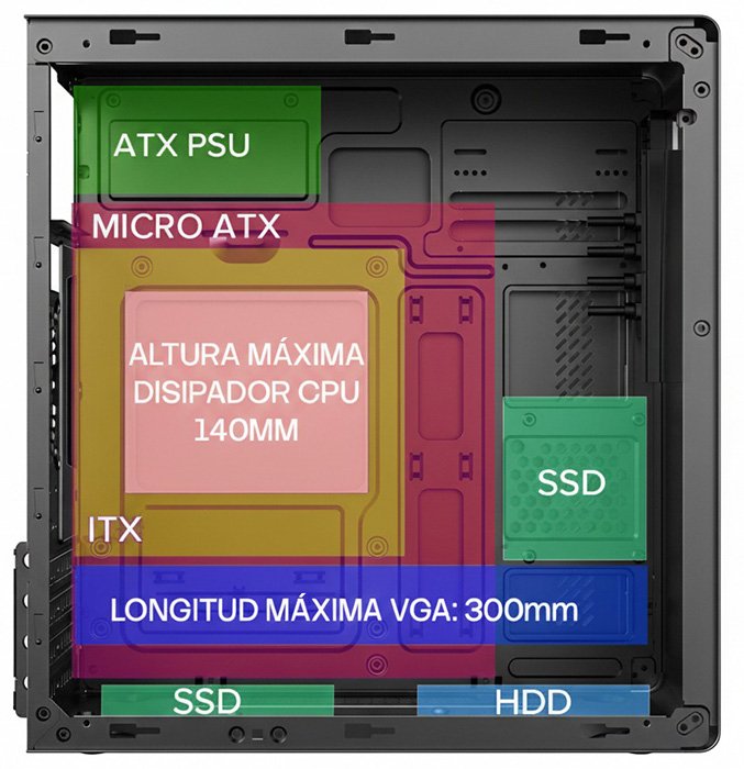 EAN 8436624422287 - CoolBox COO-PCM640C-1 carcasa de ordenador imagen 7