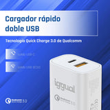 EAN 8435364317419 - iggual IGG317419 cargador de dispositivo móvil Universal Blanco Carga rápida Interior imagen 2