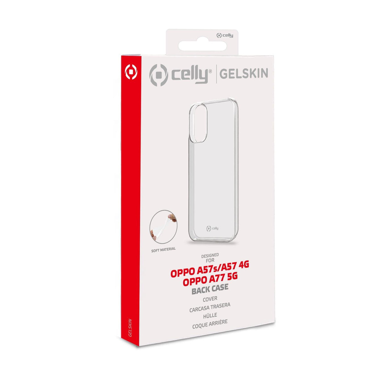 Celly Gelskin Funda Para Oppo A57s,A57 4g,A77 5g  (6.56") Transparente
