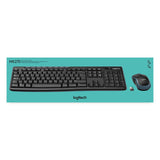 Teclado Belga Logitech Wireless Combo Mk270 Ratón Incluido Usb Azerty Negro
