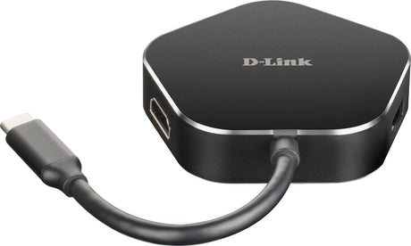 EAN 0790069447761 - D-Link DUB-M420 base para portátil y replicador de puertos Alámbrico Thunderbolt 3 Aluminio, Negro imagen 1