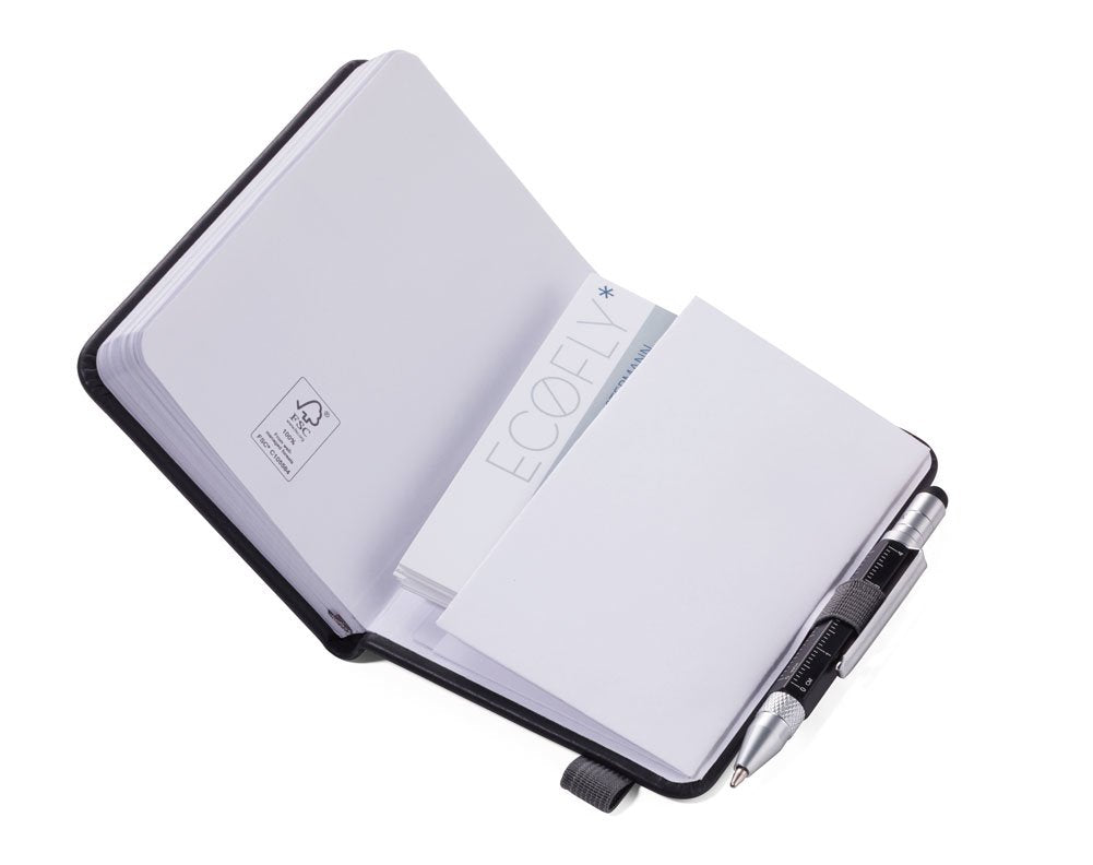 Troika Npp25/Bk Cuaderno Y Block A7 128 Hojas Negro