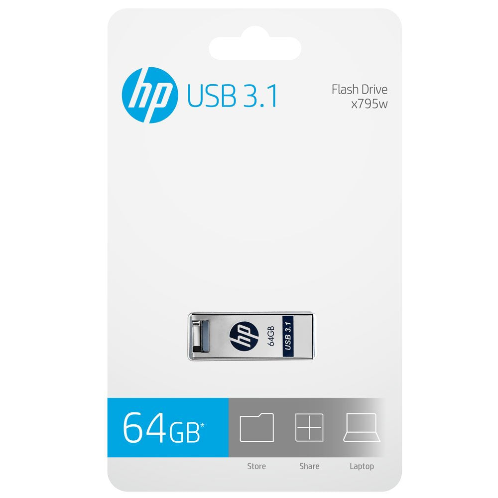 Pendrive Hp Usb 3.0 Hp 64gb X795w Metal