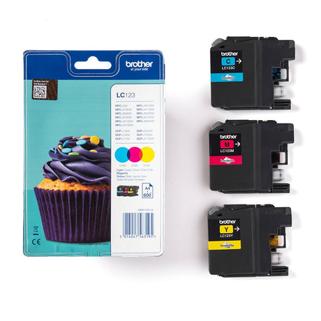 EAN 5014047563201 - Brother LC123RBWBPDR cartucho de tinta 1 pieza(s) Original Cian, Magenta, Amarillo imagen 2