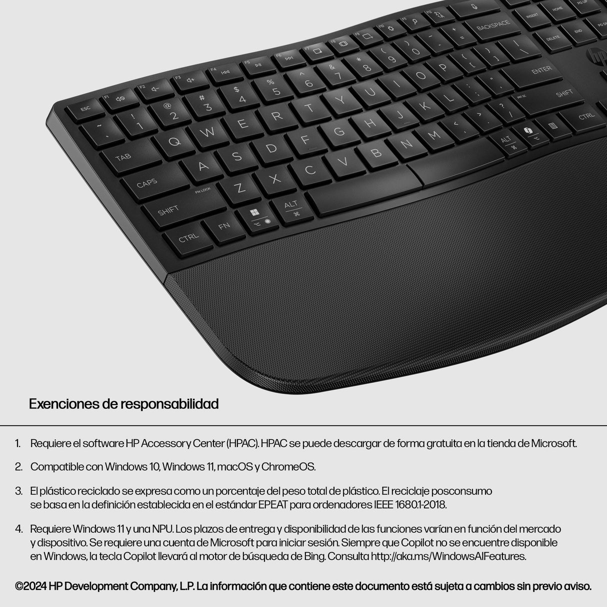EAN 0197498231419 - HP 680 Comfort Dual-Mode Keyboard teclado Hogar RF Wireless + Bluetooth Negro imagen 7