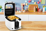 Freidora Tefal Super Uno Fr3140,  Blanco/Negro, Con Temporizador Fr3140