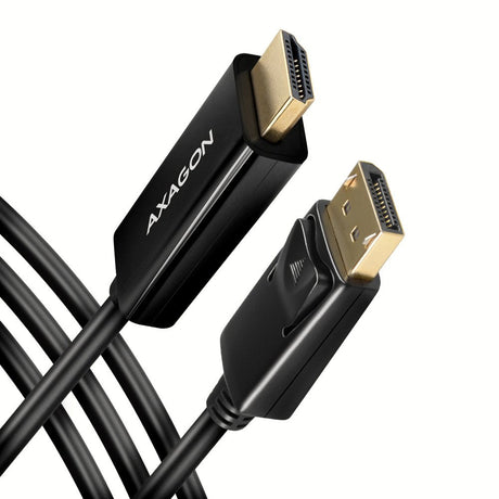 EAN 8595247906083 - Axagon RVD-HI14C2 adaptador de cable de vídeo 1,8 m HDMI tipo A (Estándar) DisplayPort Negro imagen 1