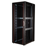 Roline 19-Zoll Netzwerkschrank Pro 42 He, 800x1000 Bxt Glastr Schwarz