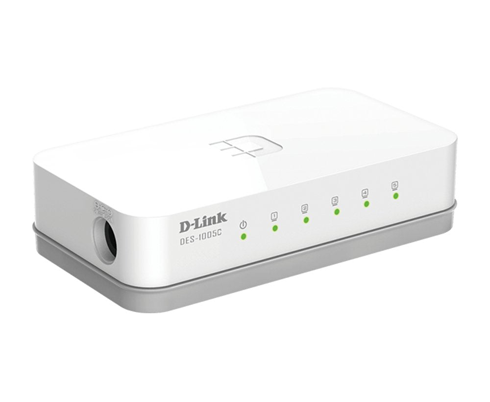 Switch D-Link Des-1005c, 5 Puertos Fast Ethernet No Gestionado