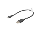 Lanberg Cable Ca-Usbm-10cc-0003-Bk Usb Macho A Micro Usb Macho,Negro,30 CentaMetros