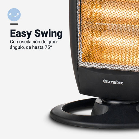 EAN 8436589072121 - Universal Blue UCH91000-21 calefactor eléctrico Interior Negro 1200 W Calefactor eléctrico halógeno imagen 5