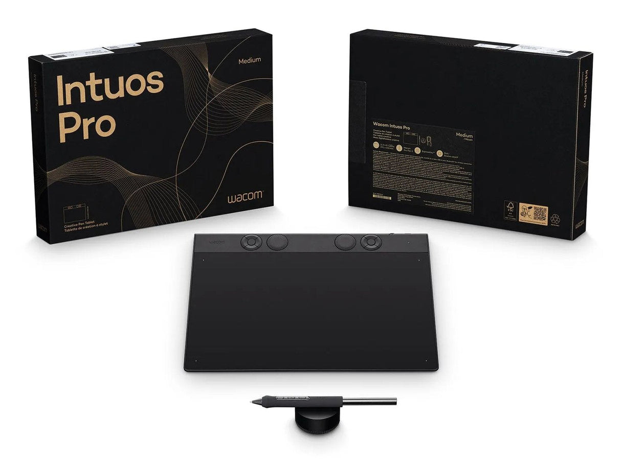 Tableta Digitalizadora Wacom Intuos Pro Medium  2025  263 X 148 Mm Usb/Bluetooth  Negro