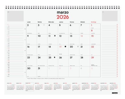EAN 8422952403128 - Finocam 781310026 calendario Pared imagen 3
