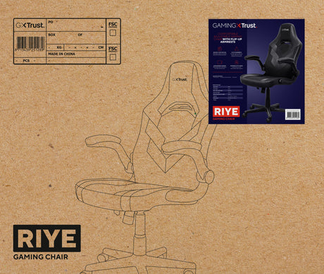 EAN 8713439251289 - Trust GXT 703 RIYE Silla para videojuegos universal Negro imagen 7