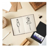 Oxford Artbook Bloc De Dibujo Cosido 96h Papel Esbozo Ahuesado 100gr A4 Negro