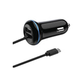 Cargador De Coche Usb 2go Tipo C 12v/24v 2.4a, Negro