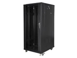 Armario Rack Cabinet Lanberg  Ff01-6827-12b (27u; 19''; 1390 Mm / 600 Mm / 800 Mm; Standing; Full, Glass; 800 Kg; Black Color)
