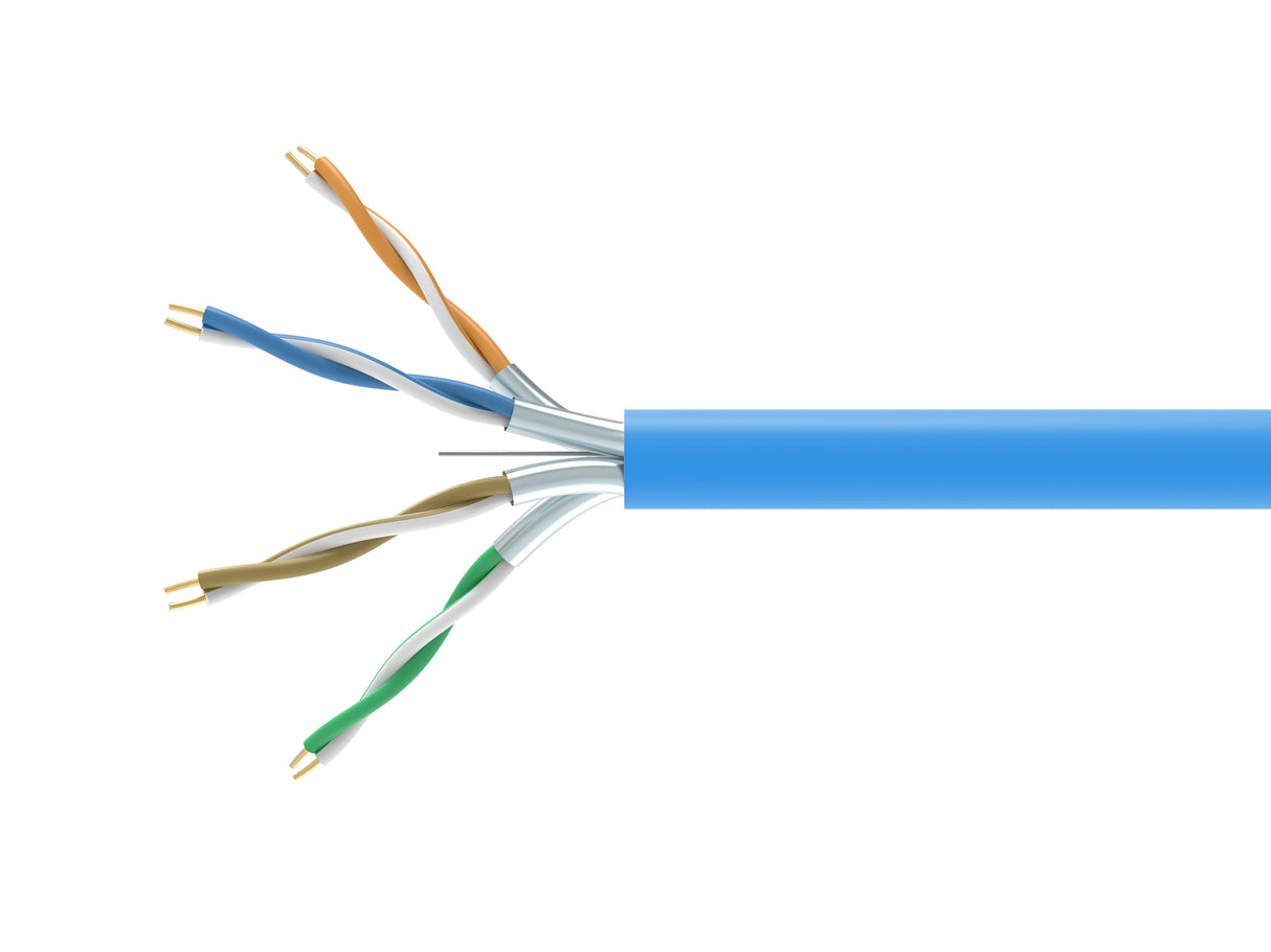 Bobina Equip Categoria 6a U/Ftp 305m Dca Lszh Libre De Halogenos Color Azul