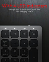 Keysonic Ksk-8023btrf, Teclado Antracita/Negro, Disposición De, Membrana Tipo X 60939