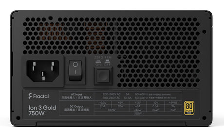 EAN 7340172710257 - Fractal Design Ion 3 Gold 750W unidad de fuente de alimentación 24-pin ATX ATX Negro imagen 3