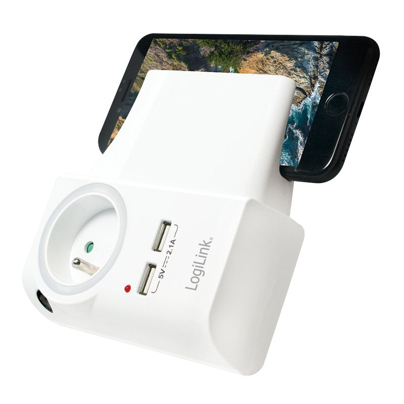 Steckdosenadapter2x  Usb-Port+L Adeschalefrankr.