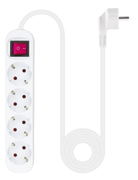 EAN 8433281010161 - Nanocable 10.37.0004 base múltiple 1,4 m 4 salidas AC Interior Blanco imagen 2