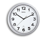Maul Inalámbrico Reloj De Pared Maulstep, Ø 35 Cm, Plateado