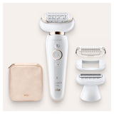 EAN 4210201234746 - Braun Silk-épil 9 81688635 depiladora 40 pinzas Blanco, Oro imagen 3