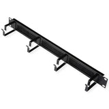 Roline 19-Zoll Rangierpanel 1 He, Mit Brstenleiste 44x60mm Schwarz
