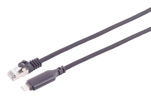 S-Impuls Usb-C Lan Cable Adaptador 1g, Rj45, Alu, Negro., 15m