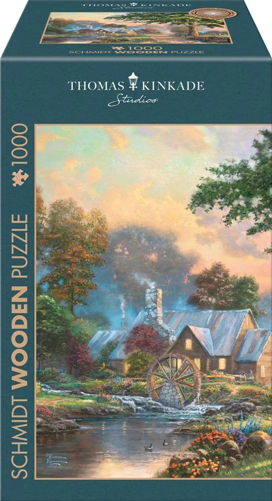 Schmidt Games Rompecabezas De Madera Estudios Thomas Kinkade: Am Alten Mühlenbach 59797