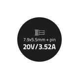 EAN 5901878500133 - Qoltec 50013.65W adaptador e inversor de corriente Interior Negro imagen 4
