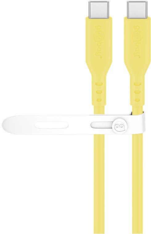 Goobay Usb-C Silicone Cable, 1.5 M, Yellow