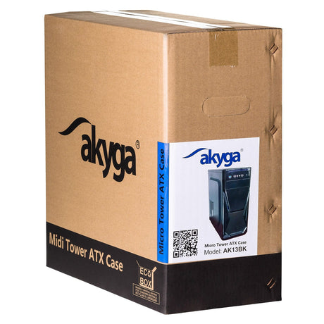 EAN 5901720132420 - Akyga AK13BK carcasa de ordenador Micro Torre Negro imagen 6