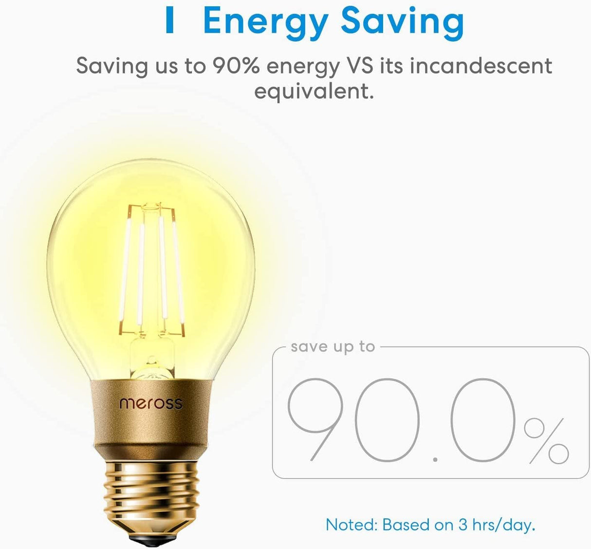 Meross Smart Wi-Fi Led Bulb With Dimmer