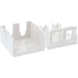 Caja De Montaje En Superficie Inline Para Keystone 2x Rj45, Blanco