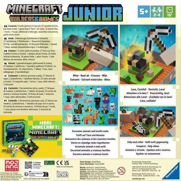 Juego De Mesa Builders & Biomes Junior Minecraft