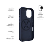 Fixed Magleather For Apple Iphone 16, Blue