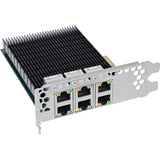 Inline 6-Vías Gigabit Tarjeta De Red - 6x Rj45 1 Gb/S - Pcie X4