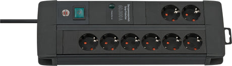 EAN 4007123674855 - Brennenstuhl 1256000678 base múltiple 3 m 8 salidas AC Interior Negro imagen 1