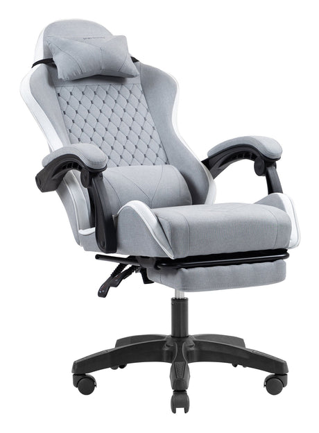EAN 8435693112952 - Mars Gaming MGCXFSW silla para videojuegos Silla para videojuegos de PC Asiento acolchado Gris, Blanco imagen 6
