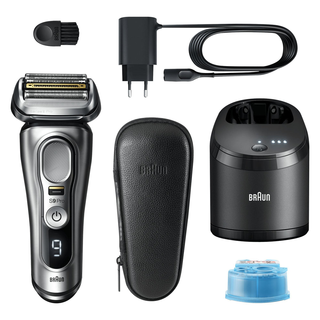 EAN 4210201394235 - Braun Series 9 9467cc Wet & Dry Máquina de afeitar de láminas Recortadora Negro, Gris imagen 11