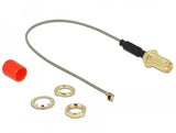Delock 89830 Cable Rp-Sma  Núcleo De Ferrita A Mhf® I Macho 1.13 10 Cm Longitud De Hilo 10 Mm
