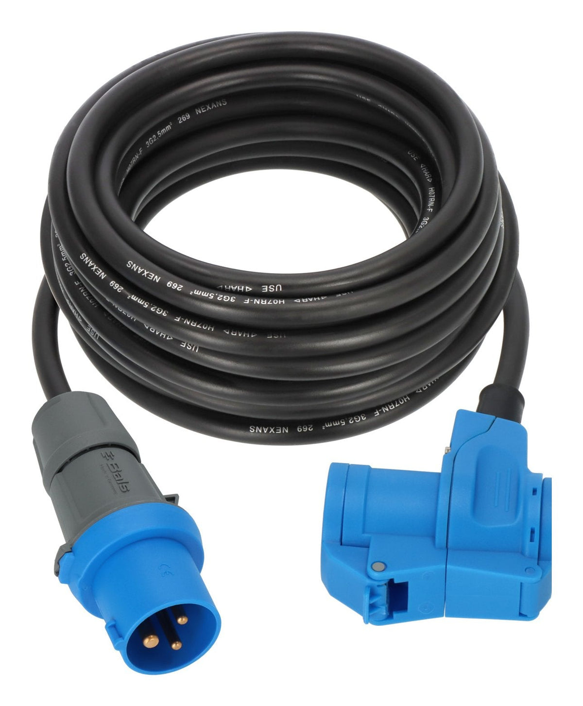 Brennenstuhl Extensión.Cable 10m Cee Conector Macho/Winkelkupplung Sch