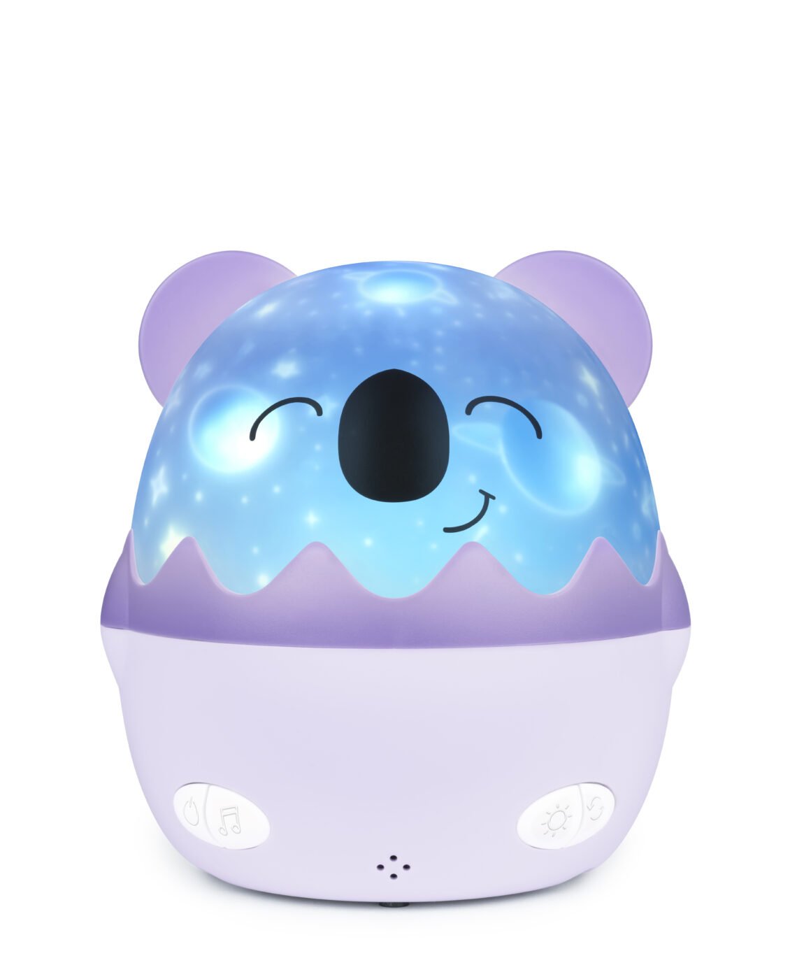 Bigben Kids Luz Nocturna Musical - Proyector 360° - 13 Proyecciones - 8 Melodias - Control Remoto - Inalambrica Y