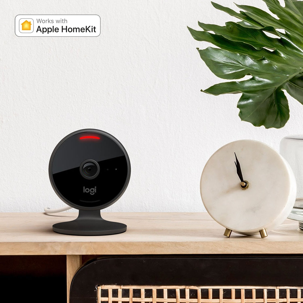 Logitech Circle View Camara De Videovigilancia Wifi Fullhd 1080p - Angulo De Vision 180âº - 2 Canales Audio - Microfono Y Altavoz Integrado - Vision Nocturna - 961-000490