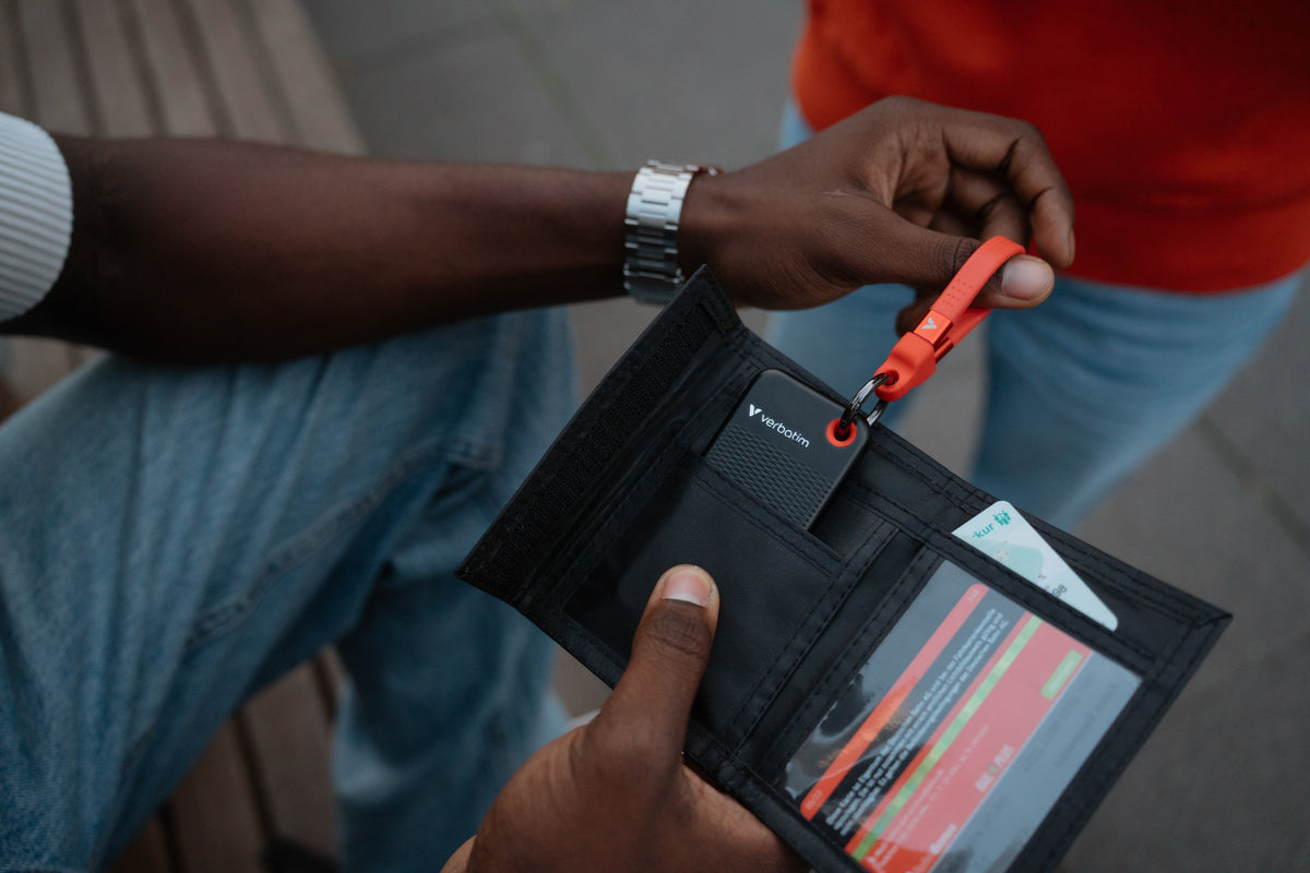 Verbatim Ssd 128gb, Usb 3.2, Tipo-C, Pocket, Negro/Rojo
