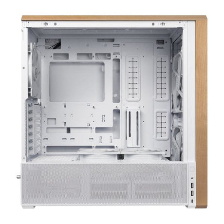 EAN 4718466015860 - Lian Li Lancool LAN217W carcasa de ordenador Midi Tower Blanco, Madera imagen 4